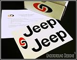 JEEP TJ LJ Fender Decals 1997-2006 Sticker Kit GLOSS BLACK by Underground Designs