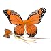 Orange Monarch Butterfly Wing & Wand Set