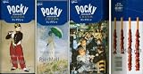 Glico - Chocolate Crush Pocky - Langudosha - 21 Packets in 3 Boxes - 2008 Limited Edition With Paintings of Ronoir, Monet & Manet