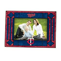 MLB Minnesota Twins Art Glass Horizontal Frame
