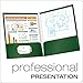 Oxford Laminated Twin-Pocket Folders, Letter Size, Green, Holds 100 Sheets, Box of 25 (51717)