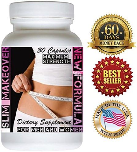 Slim Makeover New Formula 30 Slimming Capsules . 60 Days Money Back Guarantee! Really Works. FAT BURNER + APPETITE SUPPRESSANT.
