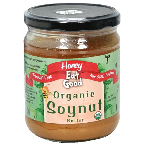 Eatgood Organic Soy Nut Butter, Honey, 15-Ounce Jars (Pack of 6) by Eat Good
