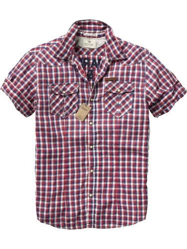 Scotch & Soda Herren Freizeithemd 12010321104 - S/s shirt - 3/4 sleeve work-out shirt, Gr. Preisvergleich