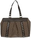 XOXO Large Studded Tote Back (Brown), O/S, Brown/Sand, 52967