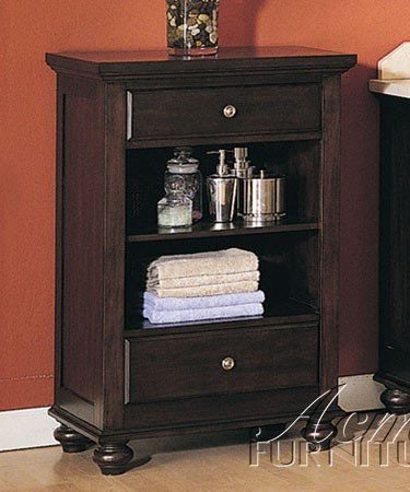 Bathroom Storage Cabinet Walnut Finish