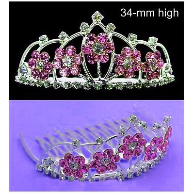NEW Bridal Heart Flower Comb T6