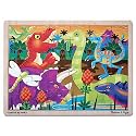 Melissa & Doug Prehistoric Sunset Dinosaurs Jigsaw 24 Piece