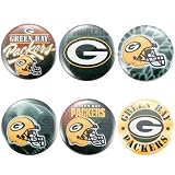 Green Bay Hats : Green Bay 6-Pack Team Buttons