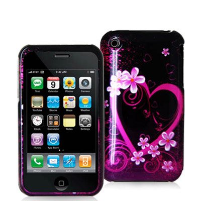 Purple Heart Snap on Hard Skin Faceplate Cover Case for Apple Iphone 3g 3gs 3nd Gen Purple Heart Snap on Hard Skin Faceplate Cover Case for Apple Iphone 3g 3gs 3nd Gen