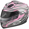 GMAX GM68S Max Women's Winter Sport Snowmobile Helmet - Color: Pink/Silver/White, Size: Medium