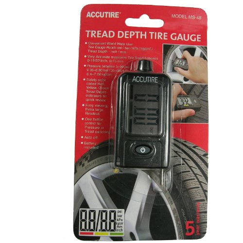 Accutire MS48B Digital Combination Tire Thread Depth Gauge and Tire