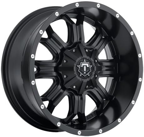 TIS Wheels 535B Satin Black With Milled Accents 18x9 6x135 6x139.7 0 Offset 108 Hub