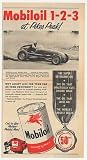 1953 George Hammond Pikes Peak Race Mobiloil Photo Print Ad