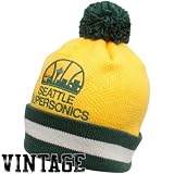 Seattle Supersonics Mitchell & Ness Jersey Stripe Cuffed Knit Hat