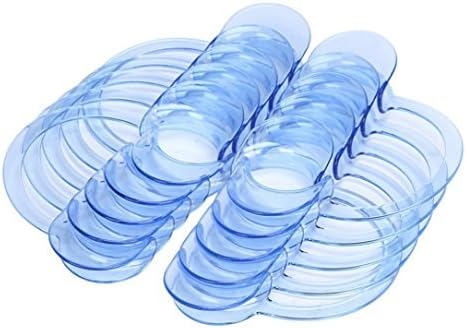 Vomocase Dental Intraoral Cheek Lip Retractor Mouth Opener for Fun Speaking Game "Watch Ya Mouth" &amp; "Speak Out", Mouth Guard Challenge | FDA | Blue C-Shape 10 Pack (10, L)