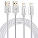 Wall Charger, OoRange Dual Port Adapter with 2 Pack Nylon Braided USB Data Charge Sync Cable for iPhone 6S, iPhone 7, iPhone 6 Plus, iPod iPhone 5 5S