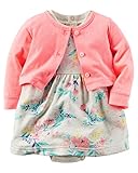 カーターズ Carter's ボディスーツ 半袖ワンピース & カーディガン セット春・秋・夏の冷房対策にも 2-Piece Bodysuit Dress & Neon Cardigan Set 9M