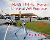 Universal WiFi Booster Repeater Kit for Sharing Remote Internet Locally