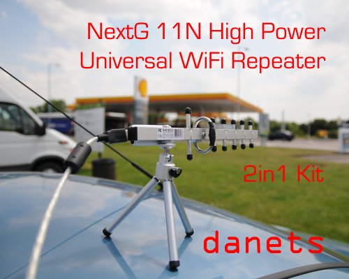 Universal WiFi Booster Repeater Kit for Sharing Remote Internet Locally