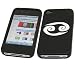 iTALKonline SoftSkin BLACK WHITE CANCER STAR SIGN Super Hydro Silicone Protective Armour/Case/Skin/Cover/Shell for Apple iPhone 4 4G HD