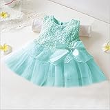 M.Z.L　子供ドレス　 ピアノ発表会ドレス 女の子ドレス キッズドレス 結婚式　演奏会 卒園式　 リボン飾り　可愛いベビー用ヘアバンド　ヘアアクセサリー　付きます (70cm, スカイブルー)