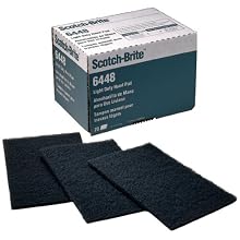 Scotch-Brite Light Duty Hand Pad 6448, 9" Length x 6" Width, Ultra Fine Grit (Pack of 20)