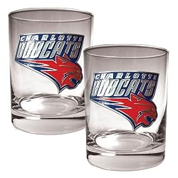 Charlotte Bobcats NBA 2pc Rocks Glass Set - Primary Logo by Great American Products