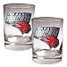 Charlotte Bobcats NBA 2pc Rocks Glass Set - Primary Logo by Great American Products