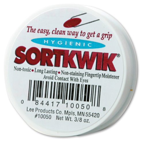 LEE 10050 Sortkwik fingertip moistener, 3/8-oz., Carton of 288