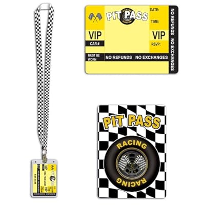 Beistle 50589 Racing Pit Pass, 25-Inch