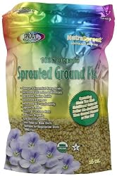 Sprout Revolution Nutrasprout Premium Organic Sprouted Ground Flax, 16-Ounce Pouch (Pack of 2)