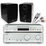 Creative Audio CA-FS1-SGB Full-width Separates Stereo System (Onkyo 7355/9155 Silver + Q Acoustics 2010 Gloss Black + Cables). 2 Year Guarantee.