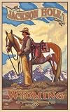 Northwest Art Mall 11 x 17 Poster Jackson Hole Cowboy by Paul A. Lanquist