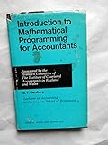 An introduction to mathematical programming for accountants
