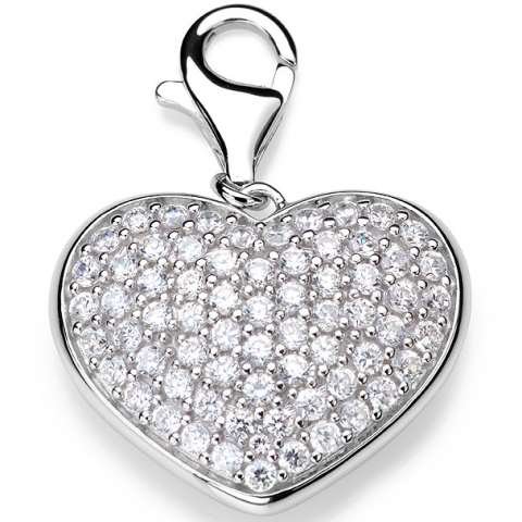 Esprit Damen-Charm Herz 925 Sterlingsilber in love XL S.ESZZ90592A Preisvergleich