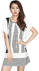 Elbow Length Sleeves Belted  Dress