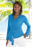 Bridgewater Studio Pointelle Wrap Cardigan