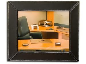 Rustic Black Leather 8 x 10 Photo Frame