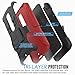 MoKo Moto Droid Maxx 2 Case - Full Body Rugged Holster Cover with Swivel Belt Clip for Motorola Moto Droid Maxx 2 / Moto X Play Smartphone 2015 Edition, RED (Not for Moto X Previous Generations)