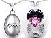 1.00 cttw 14k Gold Plated Silver Egg Pendant with title=
