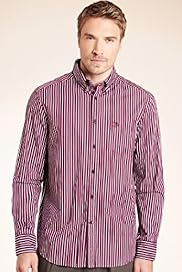 Blue Harbour Pure Cotton Striped Oxford Shirt