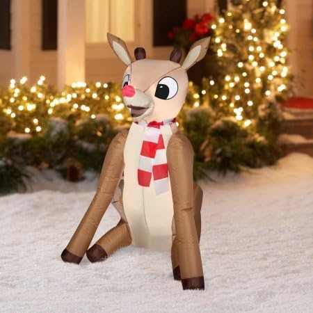 Airblown Inflatable 4' Rudolph Christmas Prop