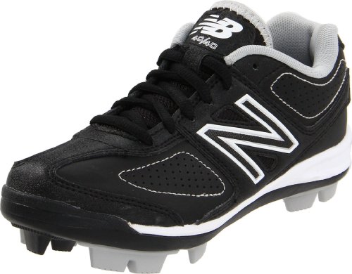 New Balance YB4040 Baseball Cleat (Little Kid/Big Kid),Black/White-BB,5 W US Big Kid