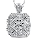 Vintage Legacy: Sterling Silver Antique Style Treasure Locket Pendant Necklace with CZ Diamonds