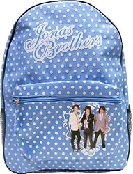 Jonas Brothers Light Blue Polka Dots Backpack Bag