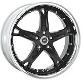 JR Killer 18x8.5 Black Wheel Rim 5x4.5 with a 35mm Offset and a 72.60 Hub Bore.... by JR