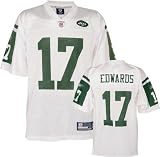 Braylon Edwards White Reebok NFL Replica New York Jets Youth Jersey