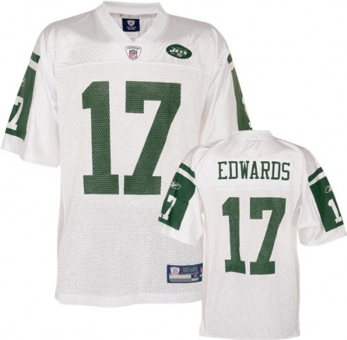 Braylon Edwards White Reebok NFL Replica New York Jets Youth Jersey