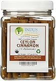 Indus Organic Real Ceylon (Sri Lanka) Cinnamon Sticks, 3 Inch (16 Oz), Premium Grade, Freshly Packed